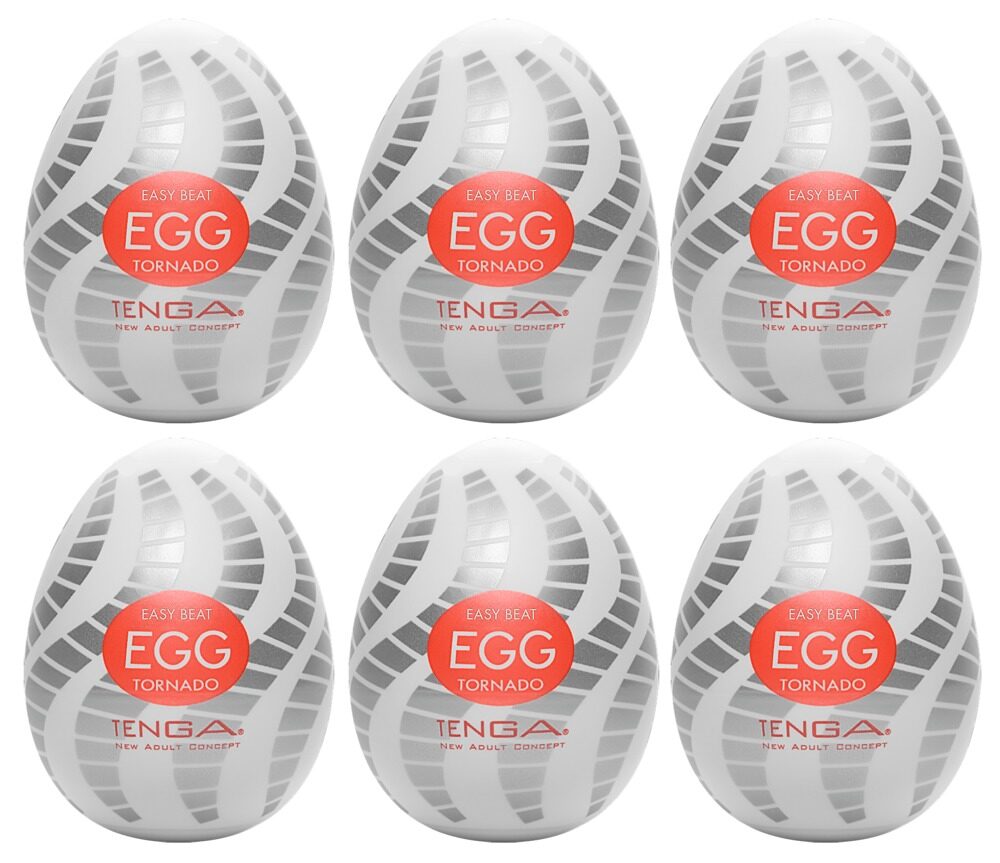 Masturbator „Egg Tornado“ mit Spiralrillen-Stimulationsstruktur