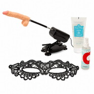 Lights, Camera, Action – Creator Set mit Sexmaschine, Maske, Gleitgel & Cleaner