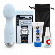 Hauptbild von Officially Single – Neustart-Set mit Mini-Massagestab, Kondomen, Gleitgel, Cleaner & Toybag