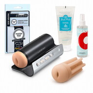 Officially Free – Premium Solo Set für Männer mit Solace Pro, Sleeve, Gleitgel, Cleaner & Kondomen