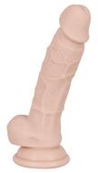 Naturdildo „Silicone Dildo M“, 18 cm mit Saugfuß, sehr biegsam