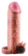 Penishülle „Vibrating Real Feel 2" Extension“, mit Vibration, 16,5 cm