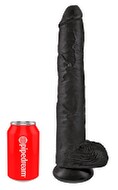 Naturdildo „14" Cock with Balls" mit Saugfuß