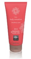 Massage- und Gleitgel „2in1 Strawberry Scent“