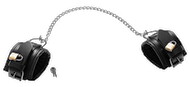 Leder-Fußfessel mit Kette & Schlössern