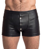 Pants aus stilvollem Lederimitat
