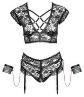 BH plus Straps-Slip ouvert inklusive Handfesseln