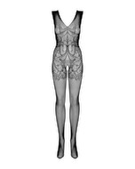 Ouvert-Catsuit aus Netz und Tüll