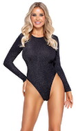 Body mit Silberglitzer