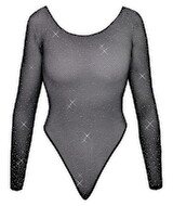 Netz-Body mit Glitzersteinen