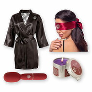 Hauptbild von Maison Tabou – Touch & Tease Set mit Mini-Massagestab, Kimono, S/M-Kerze & Bondage-Schal