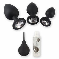 First Time Anal – Einstiegs-Set mit Analplug-Set, Intimdusche & Gleitgel Anal