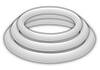 3-teiliges Penisringset „Potenz Plus“ aus Silikon