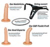 Umschnalldildo-Set „Strap on”, mit 3 Dildos zum Austauschen