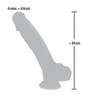 Naturdildo „Medical Silicone Dildo“, 24 cm, mit Saugfuß