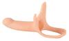 Umschnalldildo „Silicone Strap-on“, mit Hodenring