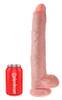 Naturdildo „14" Cock with Balls" mit Saugfuß