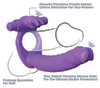 Vibro-Penisring „Silicone Double Penetrator Rabbit“ mit Analdildo