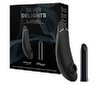 Toy-Set „Silver Delights Collection“ mit Pulsator Womanizer Premium und Minivibrator We-Vibe Tango