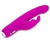 Rabbitvibrator „Realistic Slim“ mit 12 Vibrationsmodi und 2 Motoren, 24 cm