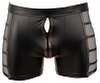 Pants im Wetlook mit Netz-Einsätzen