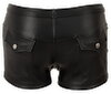 Pants aus stilvollem Lederimitat