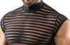 Shirt im transparenten Streifen-Look