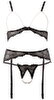 3-teiliges Straps-Set, ouvert, mit Schmuckperlen