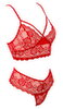 Bralette plus Riostring aus weicher roter Stretch-Spitze