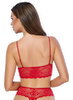 Bralette plus Riostring aus weicher roter Stretch-Spitze