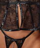 Ouvert-Set aus Spitze mit Wetlook-Details
