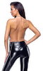 Metallic-Top mit Wasserfall-Ausschnitt