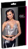 Metallic-Top mit Wasserfall-Ausschnitt