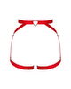 Harness „Elianes“ aus roten weichen Stretchriemen