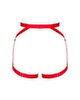 Harness „Elianes“ aus roten weichen Stretchriemen
