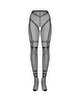 Strumpfhose ouvert mit eingewebter Straps-Optik