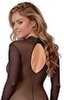 Ouvert-Catsuit aus feinem Strumpfmaterial