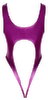 Ouvert-Body in schillerndem Metallic-Pink