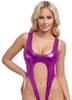 Ouvert-Body in schillerndem Metallic-Pink