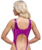 Ouvert-Body in schillerndem Metallic-Pink