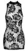 Minikleid „Boudoir Stories Exclusive“ aus Stretchtüll mit Floral-Samtflockprint
