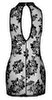 Minikleid „Boudoir Stories Exclusive“ aus Stretchtüll mit Floral-Samtflockprint