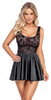 Minikleid im feinen Material-Mix