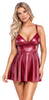 Minikleid im roten Mattlook