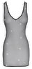 Netz-Minikleid mit Allover-Strassbesatz