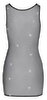 Netz-Minikleid mit Allover-Strassbesatz
