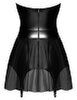 Minikleid mit Strapsen