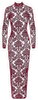 Kleid „Kink Royal“ mit Samtflockprint-Ornamenten