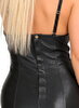 Minikleid aus weichem Lederimitat