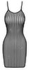 Minikleid im glitzernden Streifen-Look